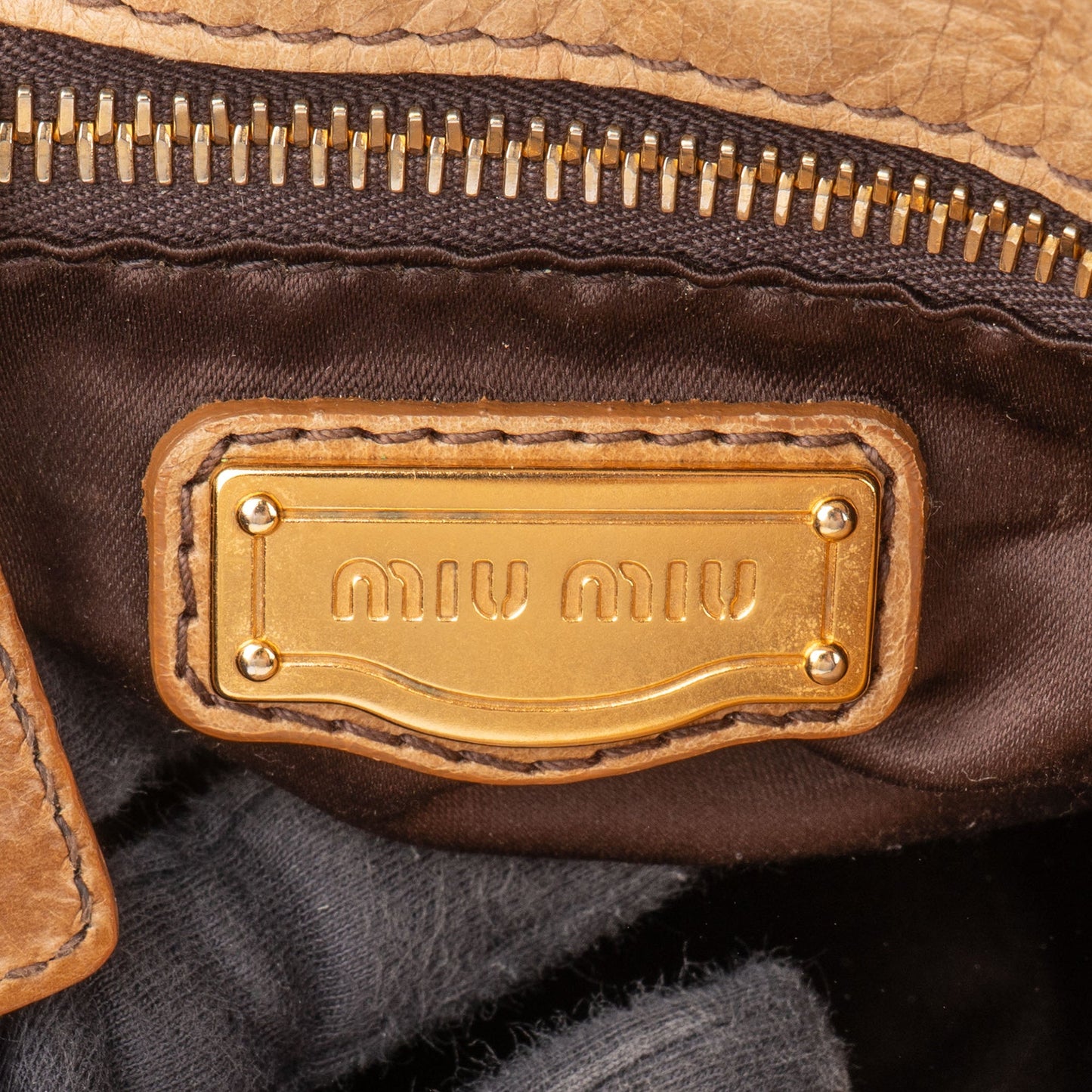 Miu Miu Classic Leather City Handbag