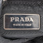 Prada Black Nylon Triangle Twin Pocket Shoulder Bag