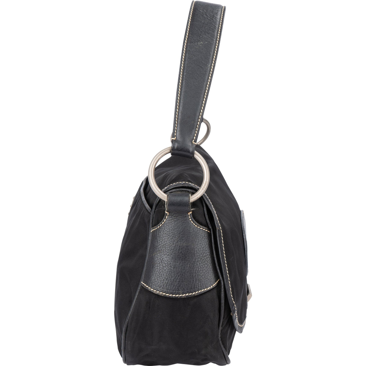 Prada Triangle aus schwarzem Nylon – Ansicht 5