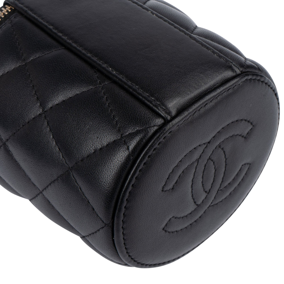 Chanel Quilted Lambskin Mini Vanity Crossbody Bag