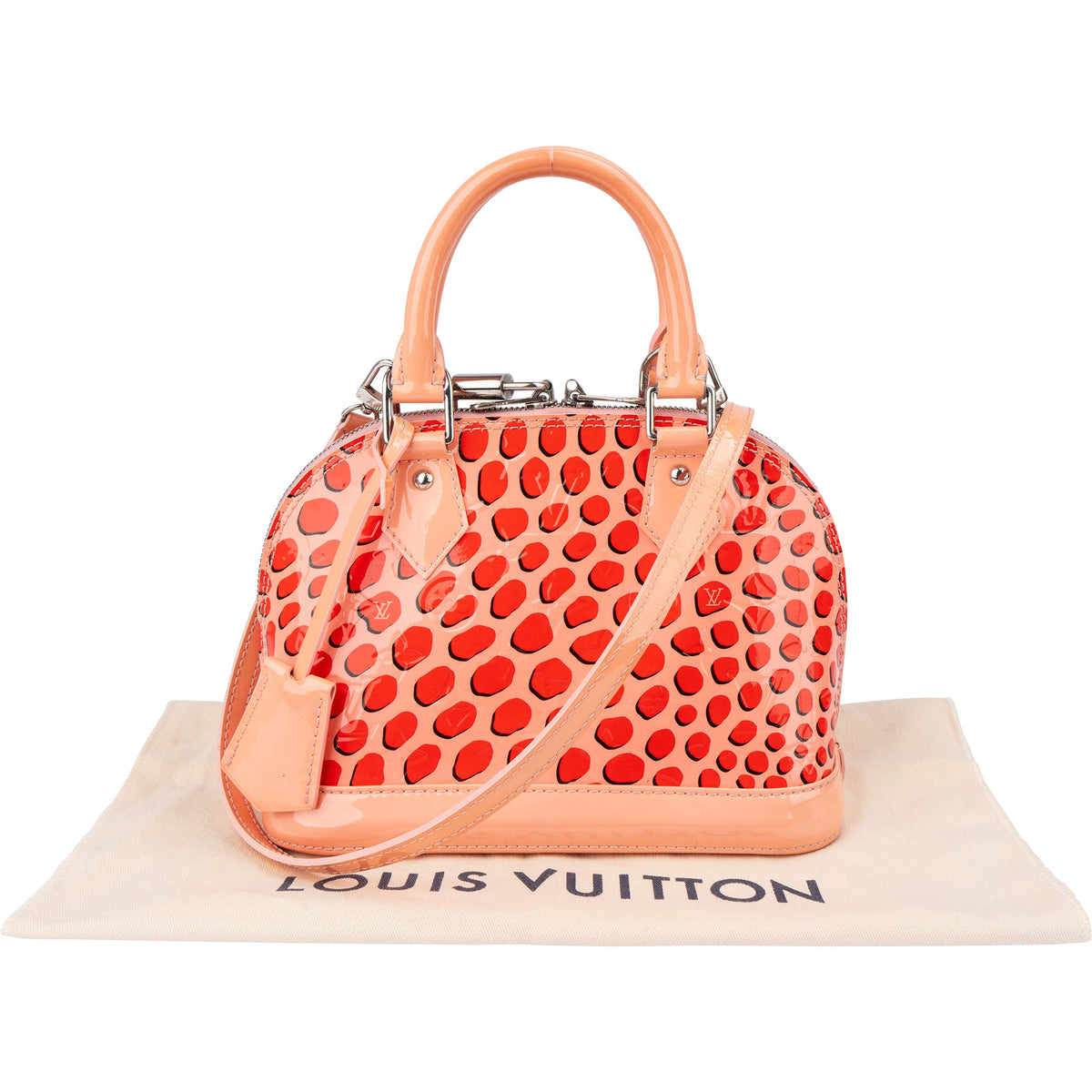 Louis Vuitton Limited Jungle Dots Vernis Monogram Alma BB Handbag