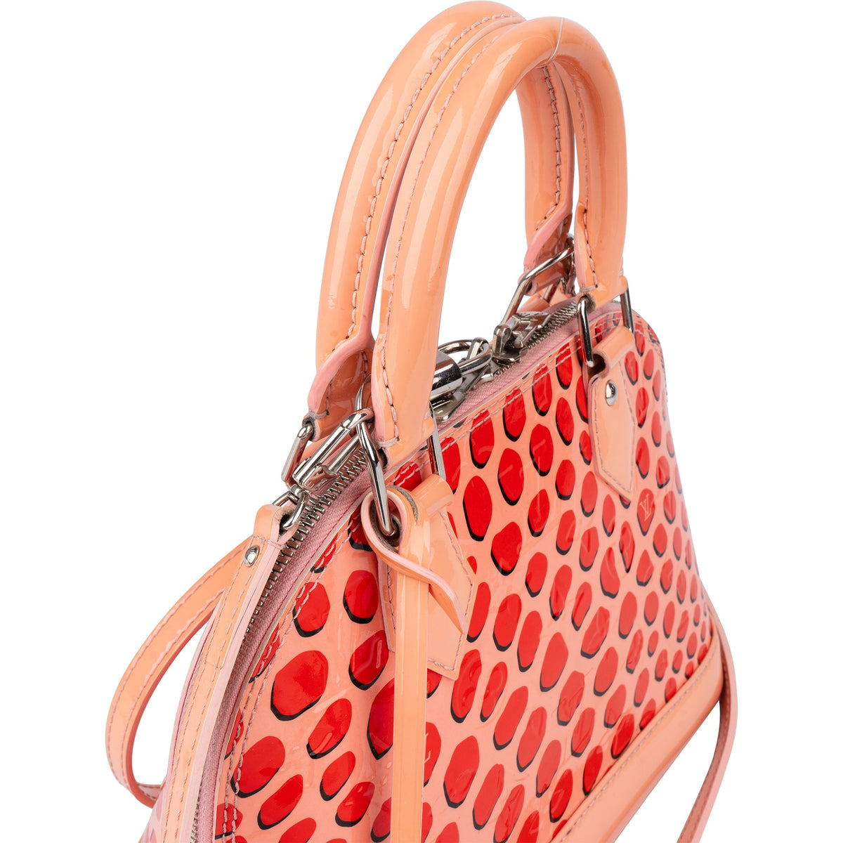 Louis Vuitton Limited Jungle Dots Vernis Monogram Alma BB Handbag