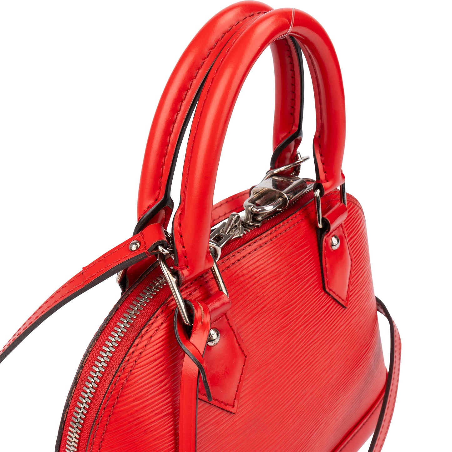 Louis Vuitton Rouge Epi Leather Alma BB Handbag