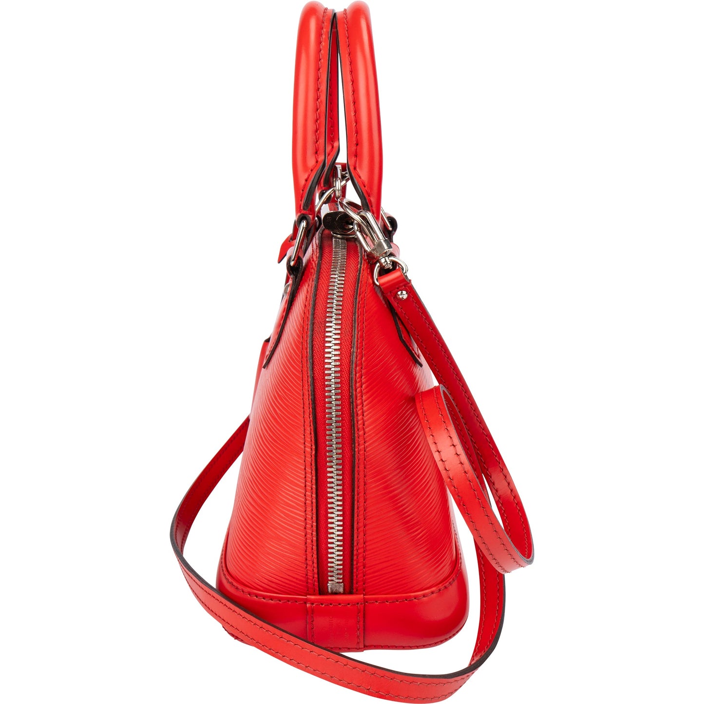 Louis Vuitton Rouge Epi Leather Alma BB Handbag