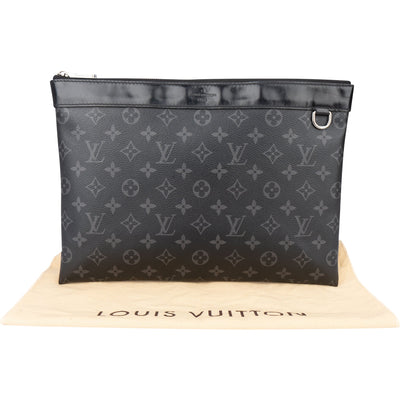 Louis Vuitton Canvas Graphit Monogram Discovery Pochette Clutch