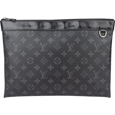 Louis Vuitton Canvas Graphit Monogram Discovery Pochette Clutch