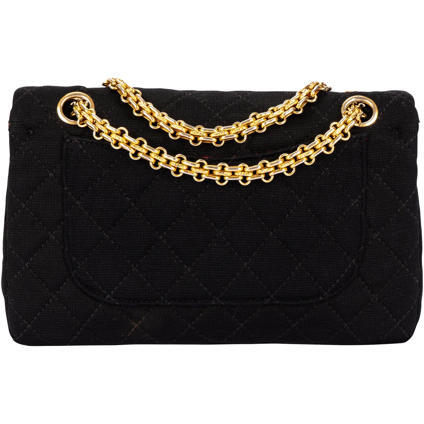 Chanel Quilted Cotton 24K Gold Small Double Flap Bag