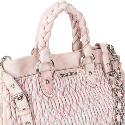 Miu Miu Quilted Leather City Handbag