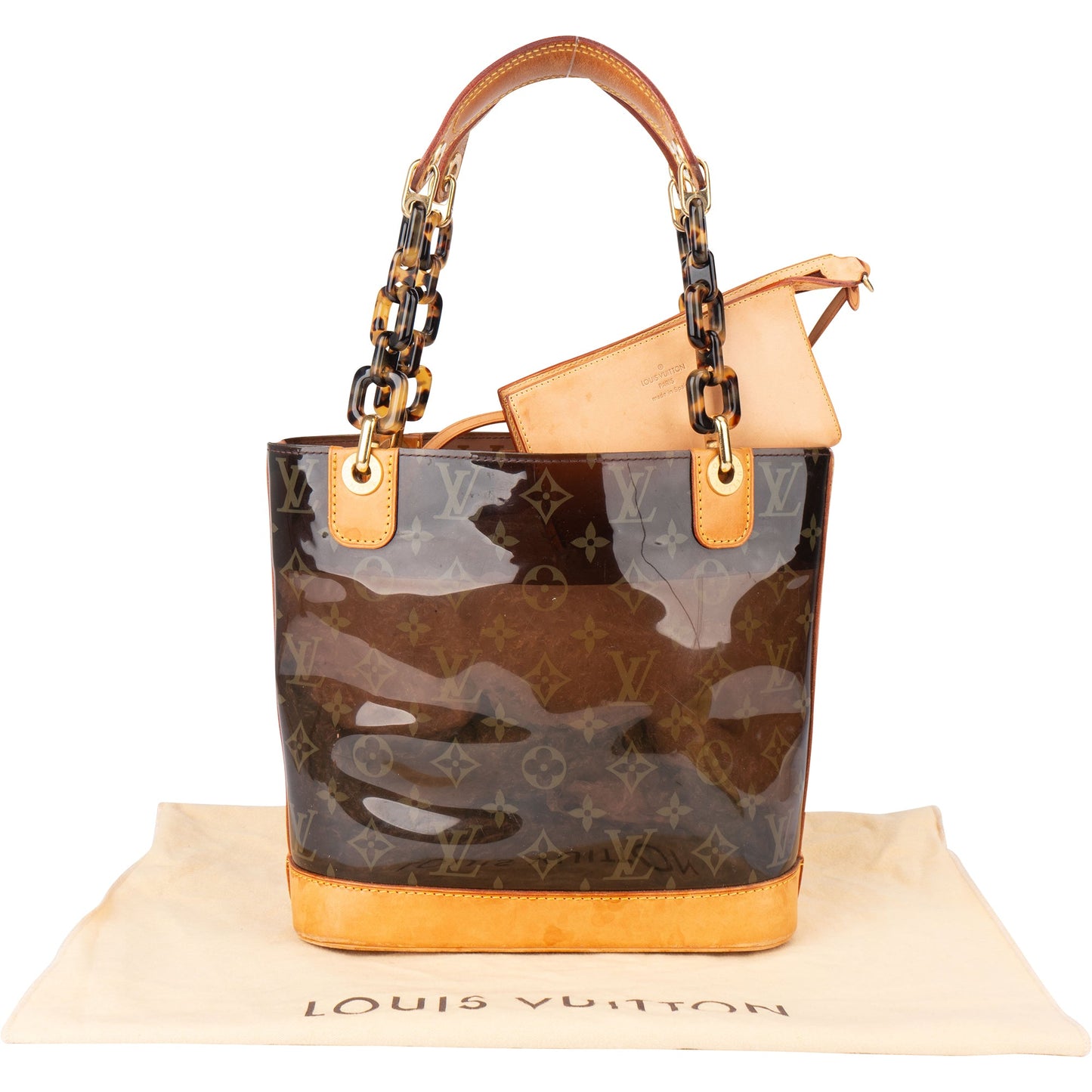 Louis Vuitton Transparent Monogram Cabas Ambre PM Handbag