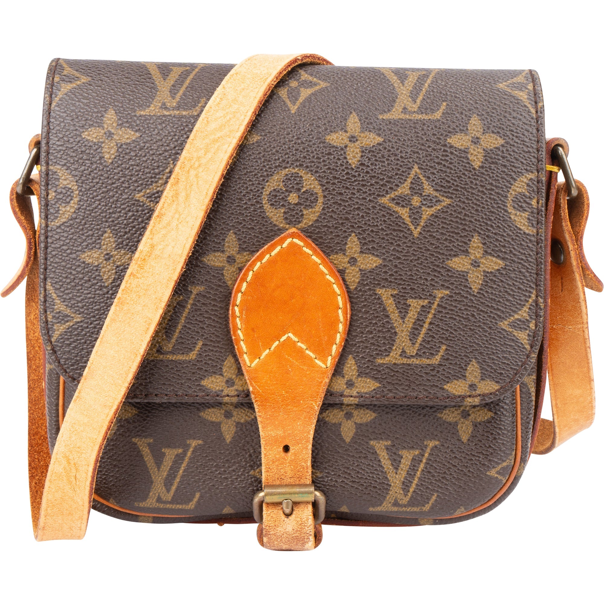 Louis Vuitton Canvas Monogram Cartouchiere PM Crossbody Bag