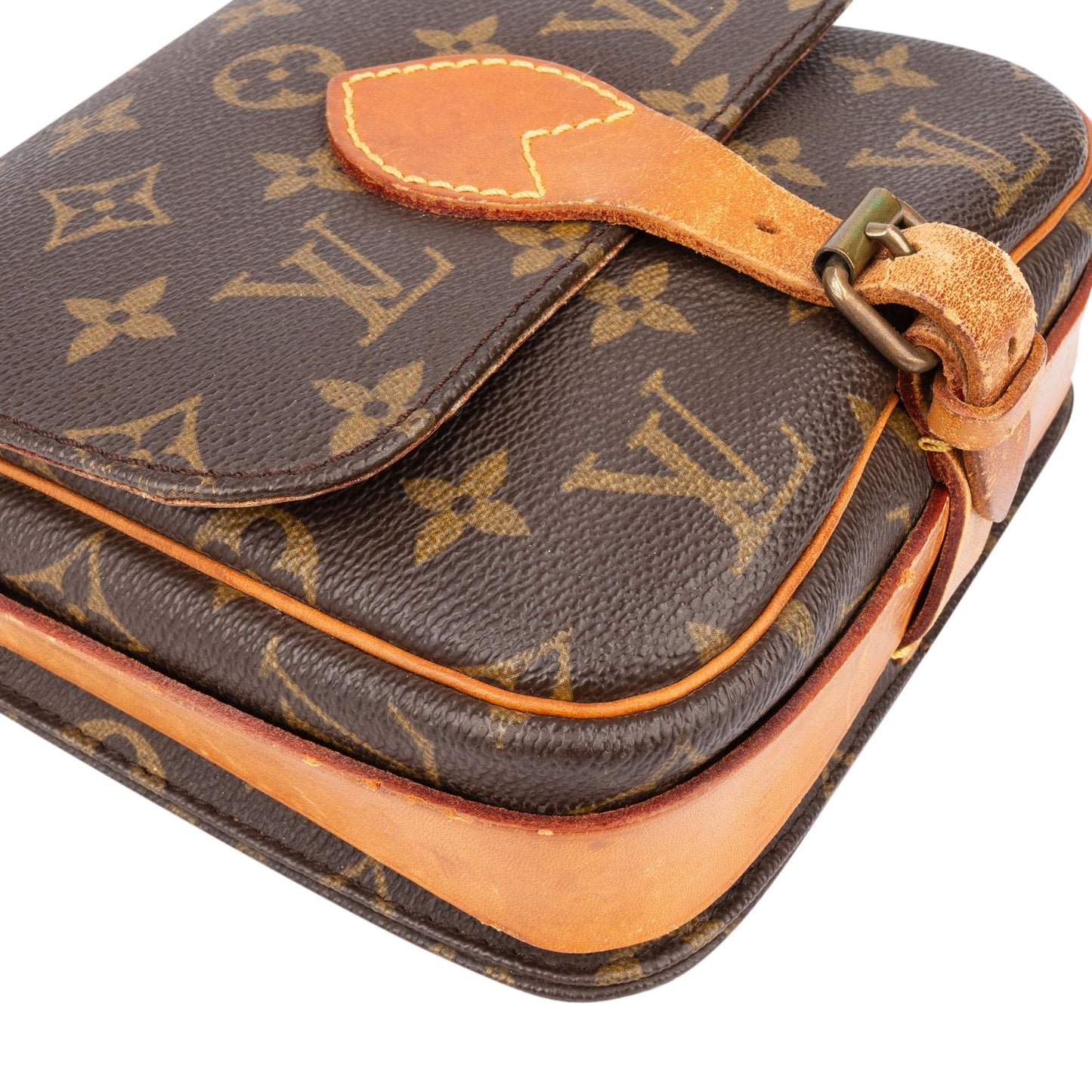 Louis Vuitton Canvas Monogram Cartouchiere PM Crossbody Bag