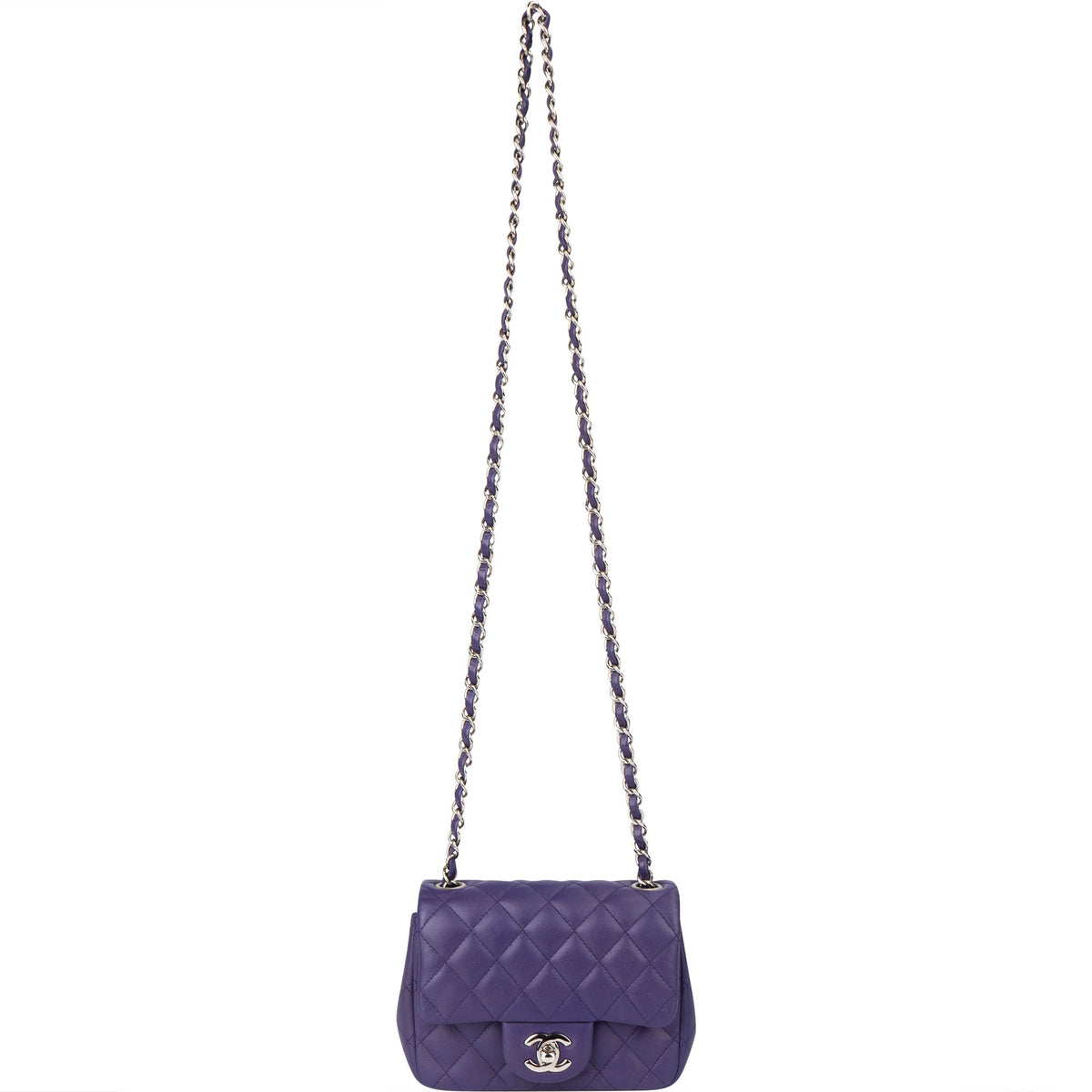 Chanel Quilted Lambskin Single Flap Crossbody Bag