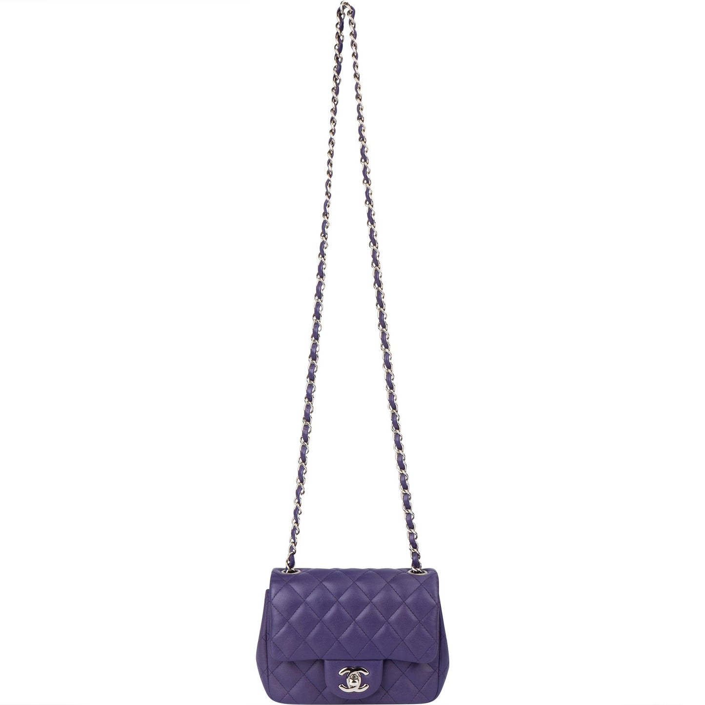 Chanel Quilted Lambskin Single Flap Crossbody Bag