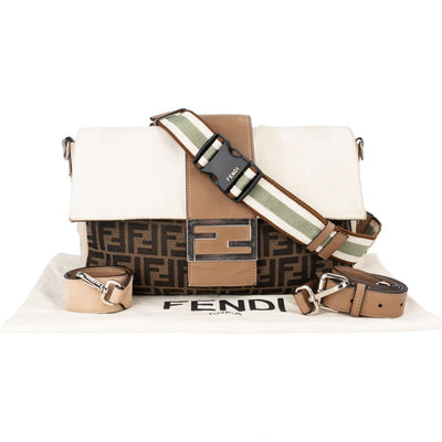 Fendi FF Monogram Baguette Zucca 3 in 1 Crossbody Bag