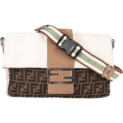 Fendi FF Monogram Baguette Zucca 3 in 1 Crossbody Bag