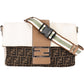 Fendi FF Monogram Baguette Zucca 3 in 1 aus Baumwolle und Leder – Vorderansicht