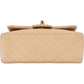 Chanel Quilted Lambskin 24K Gold Single Flap Crossbody Bag