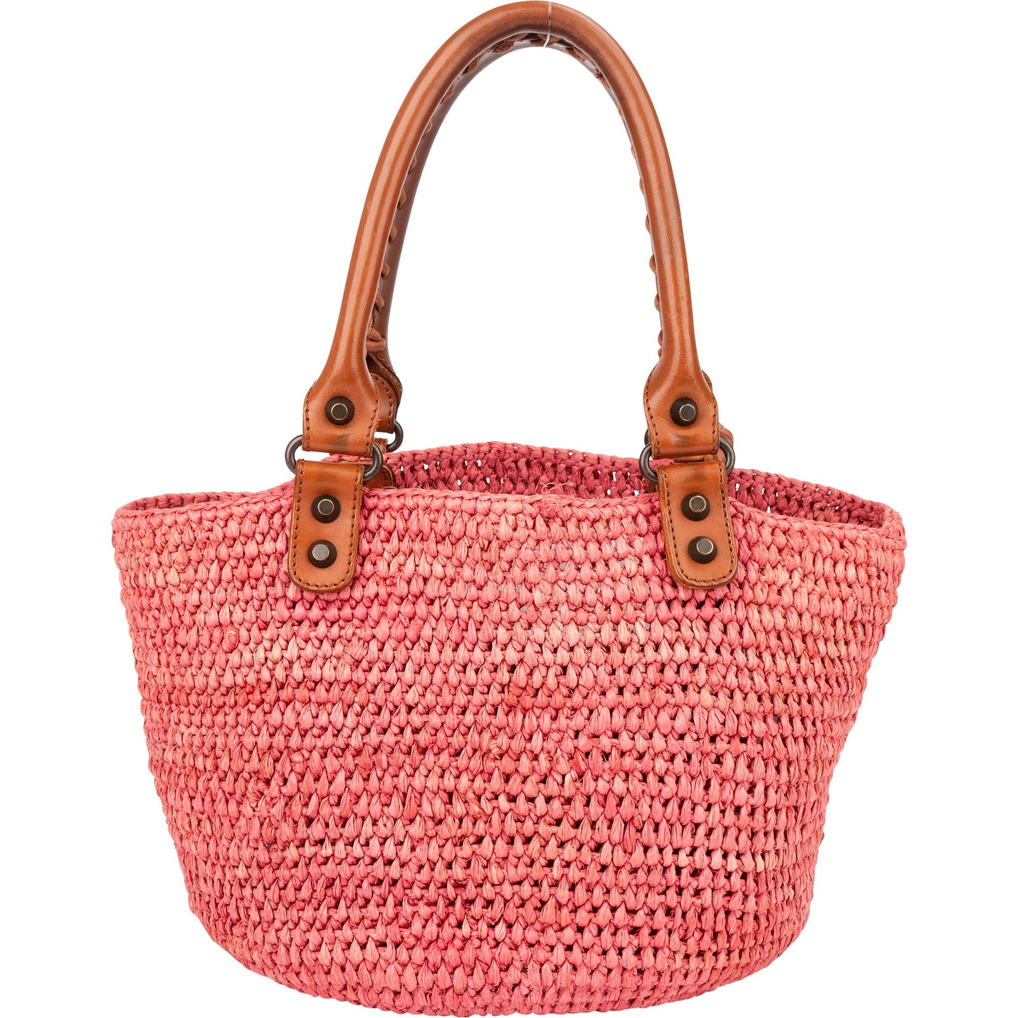 Balenciaga Raffia Panier City Handbag