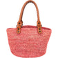 Balenciaga Raffia Panier City Handbag