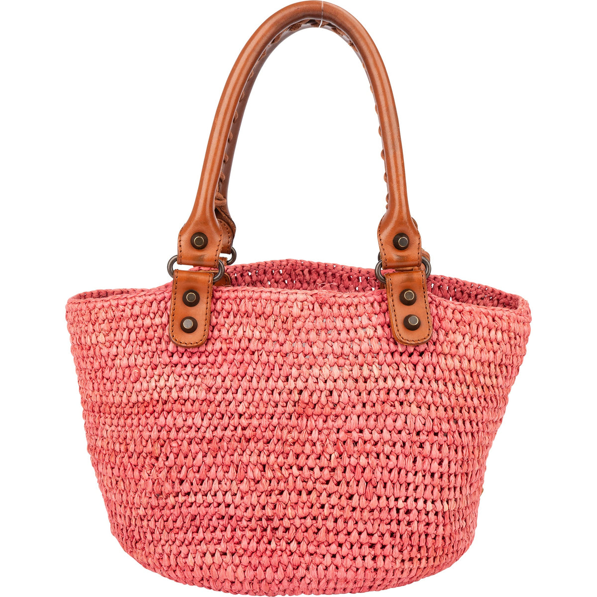 Balenciaga Raffia Panier City Handbag