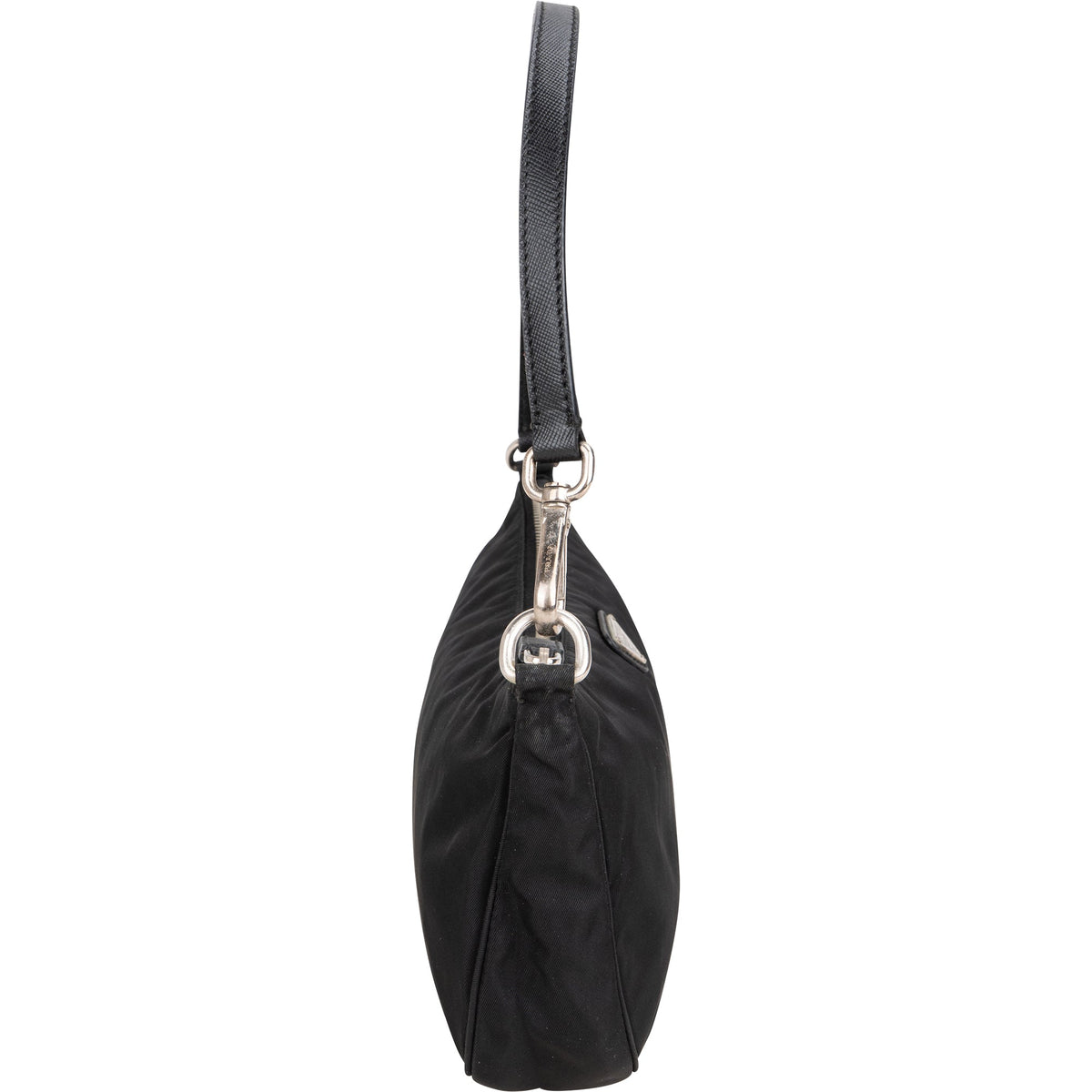 Prada Black Nylon Triangle Shoulder Bag
