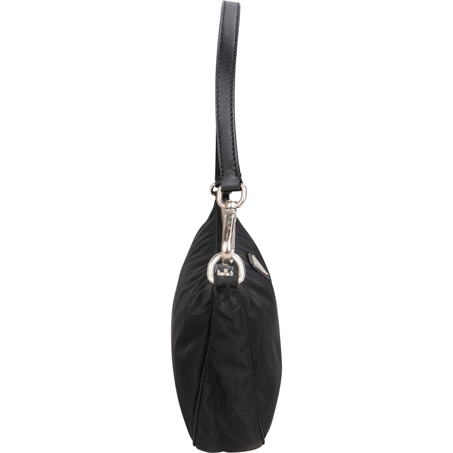 Prada Black Nylon Triangle Shoulder Bag