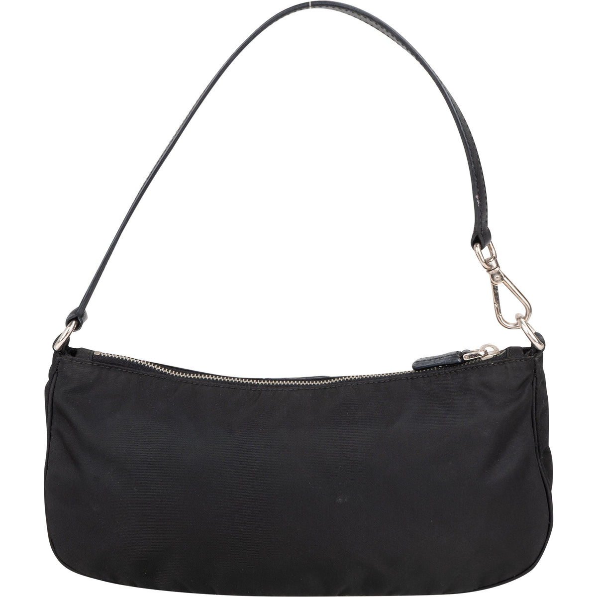 Prada Black Nylon Triangle Shoulder Bag