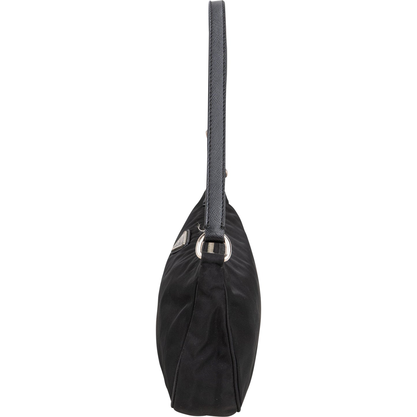 Prada Black Nylon Triangle Shoulder Bag