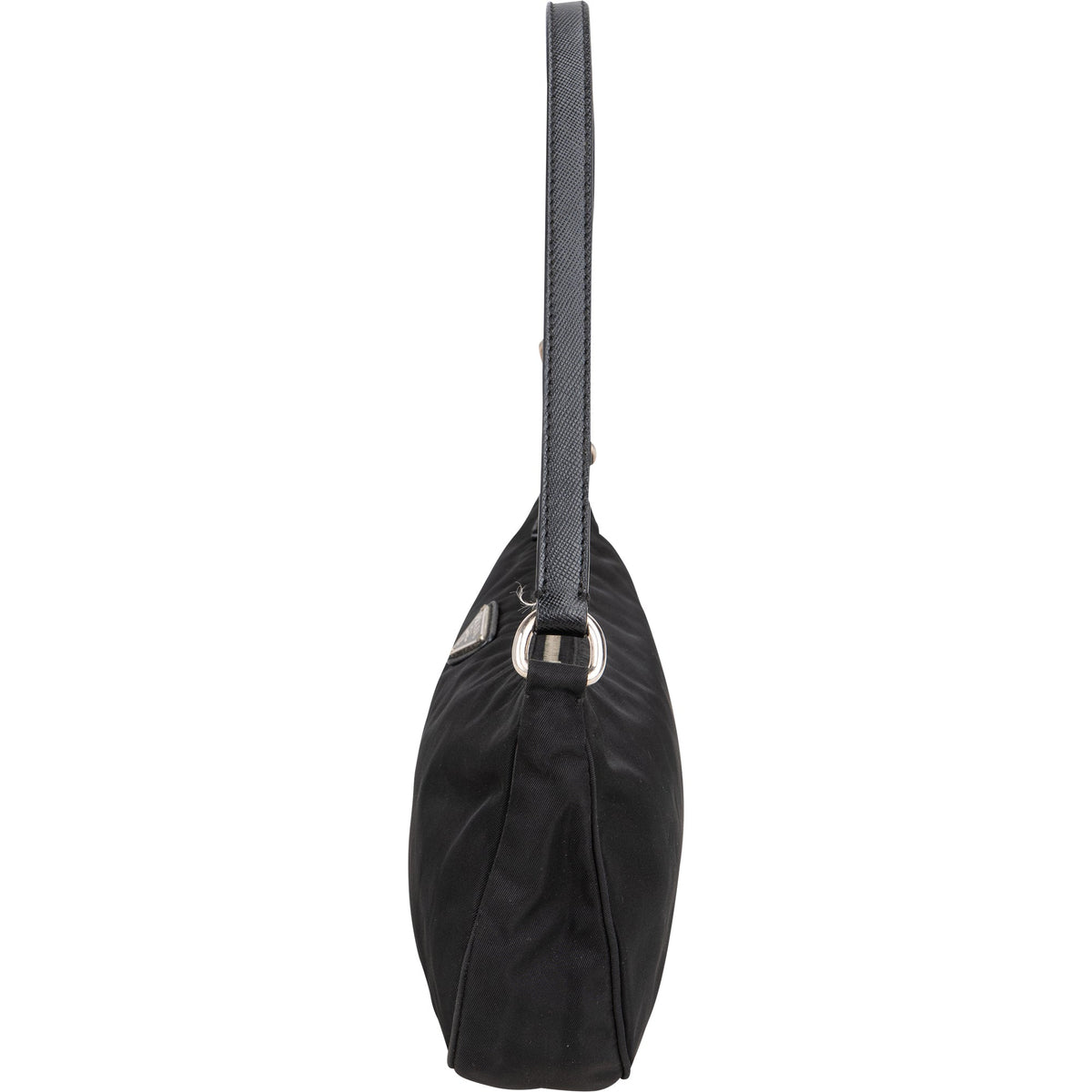 Prada Black Nylon Triangle Shoulder Bag