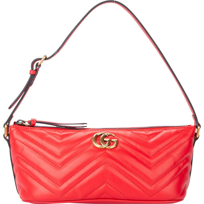 Gucci Rosso Leather Marmont Shoulder Bag