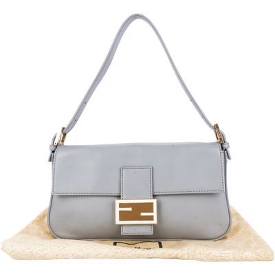 Fendi Leather Baguette Shoulder Bag