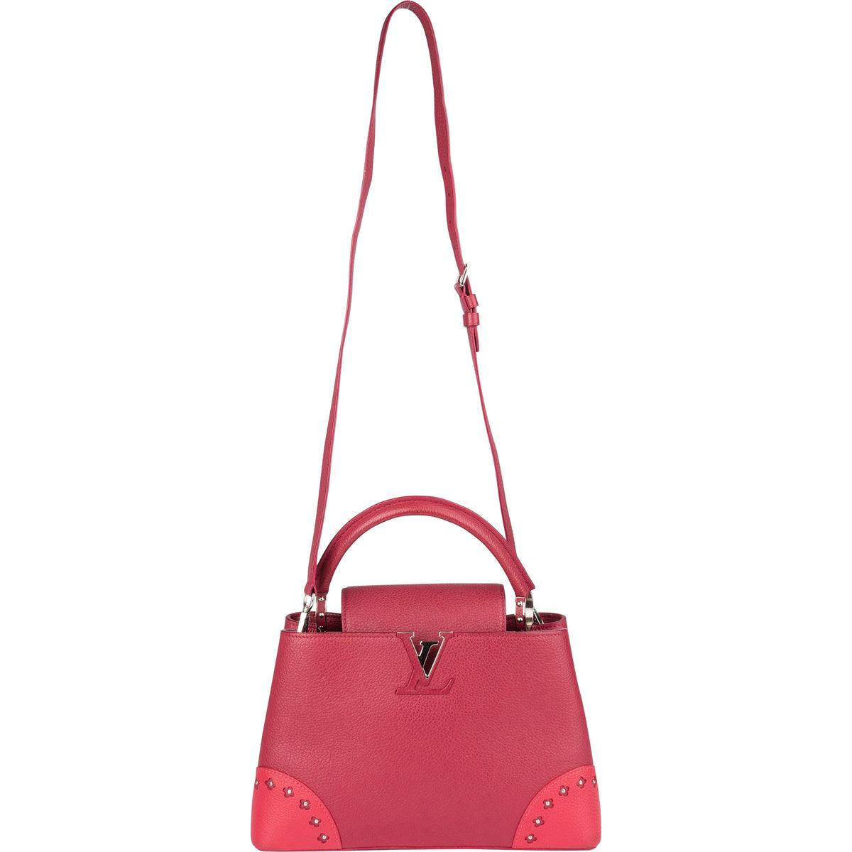 Louis Vuitton Taurillon Leather Capucines MM Handbag