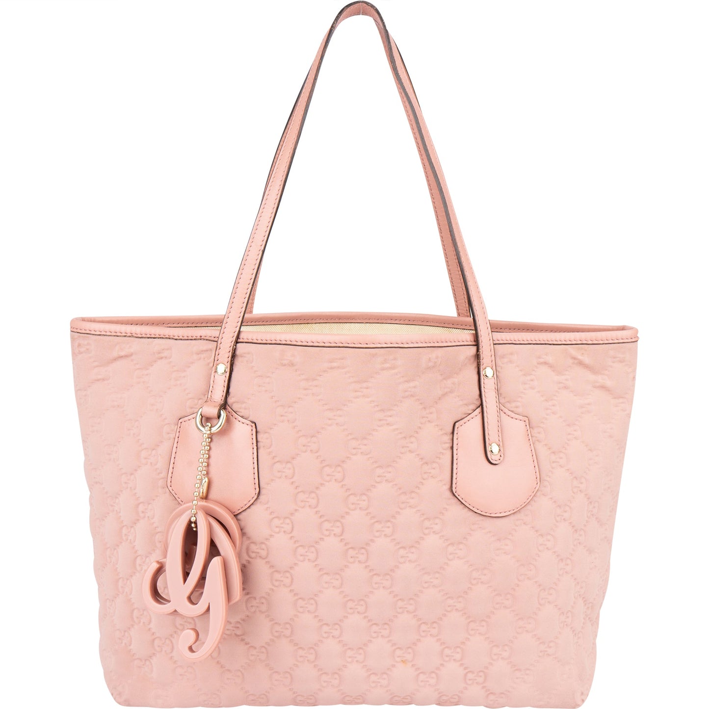 Gucci Pink Puffy Monogram Charmy Handbag