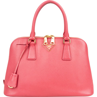 Prada Pink Saffiano Leather Promenade Handbag