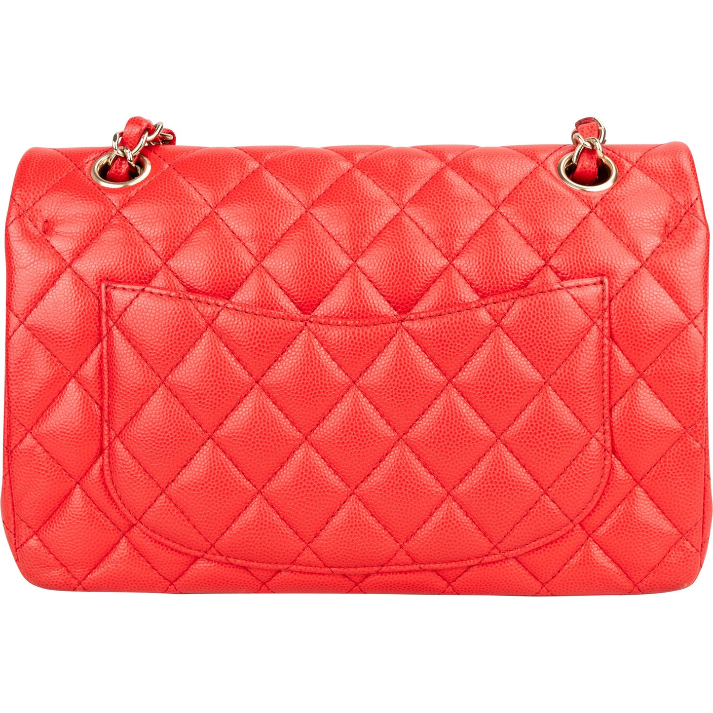 Chanel Quilted Caviar Leather Small Double Flap Crossbody Bag