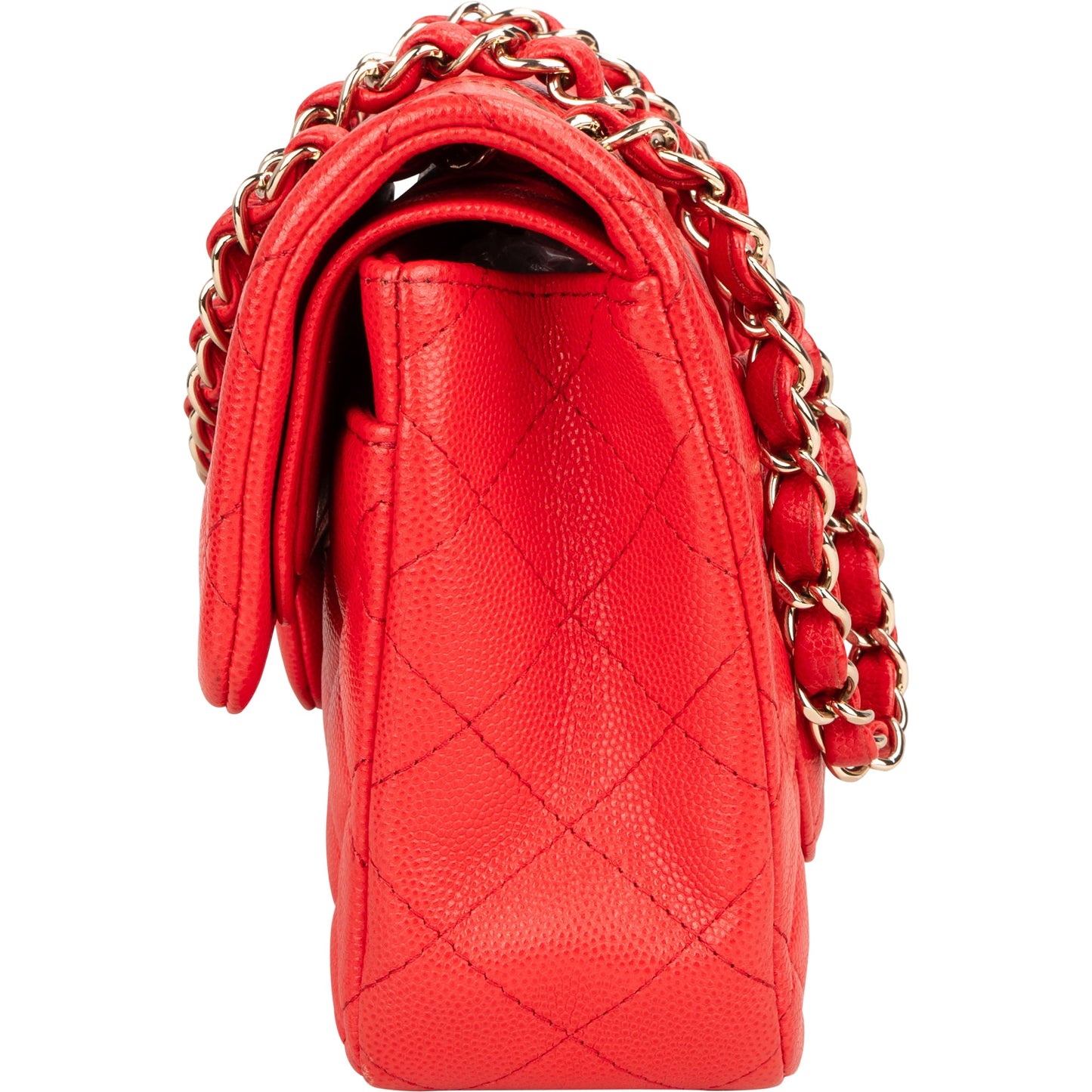 Chanel Quilted Caviar Leather Small Double Flap Crossbody Bag