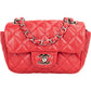 Chanel Quilted Perforated Lambskin Single Flap Crossbody Bag
