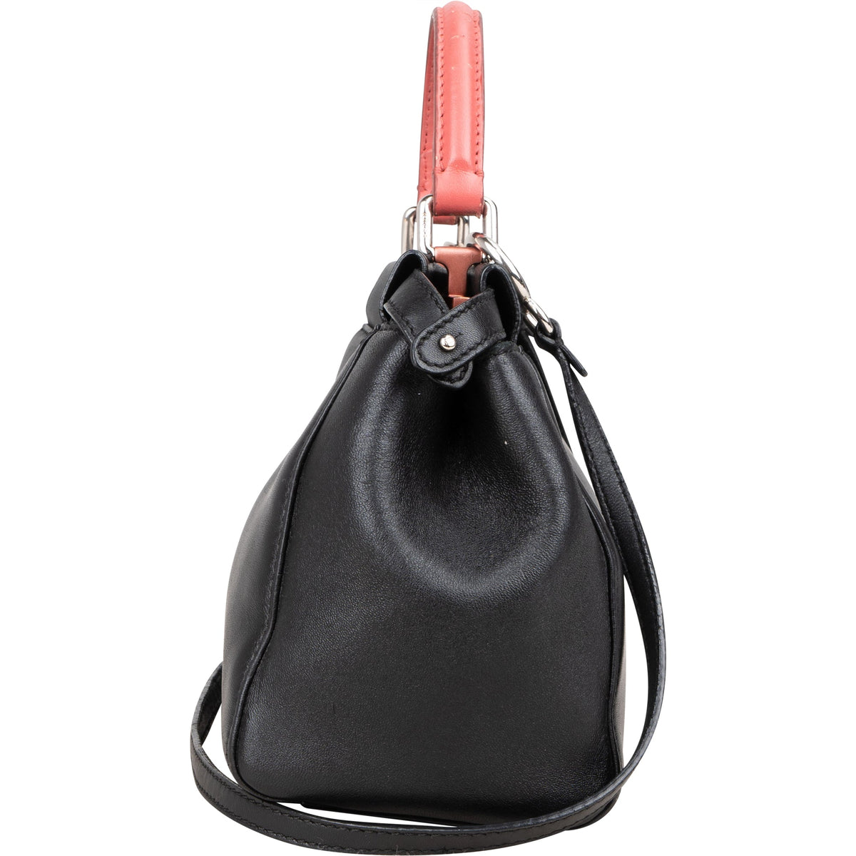 Fendi Black Leather Peekaboo Handbag