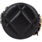 Chanel 19 Quilted Lambskin Round Crossbody Bag