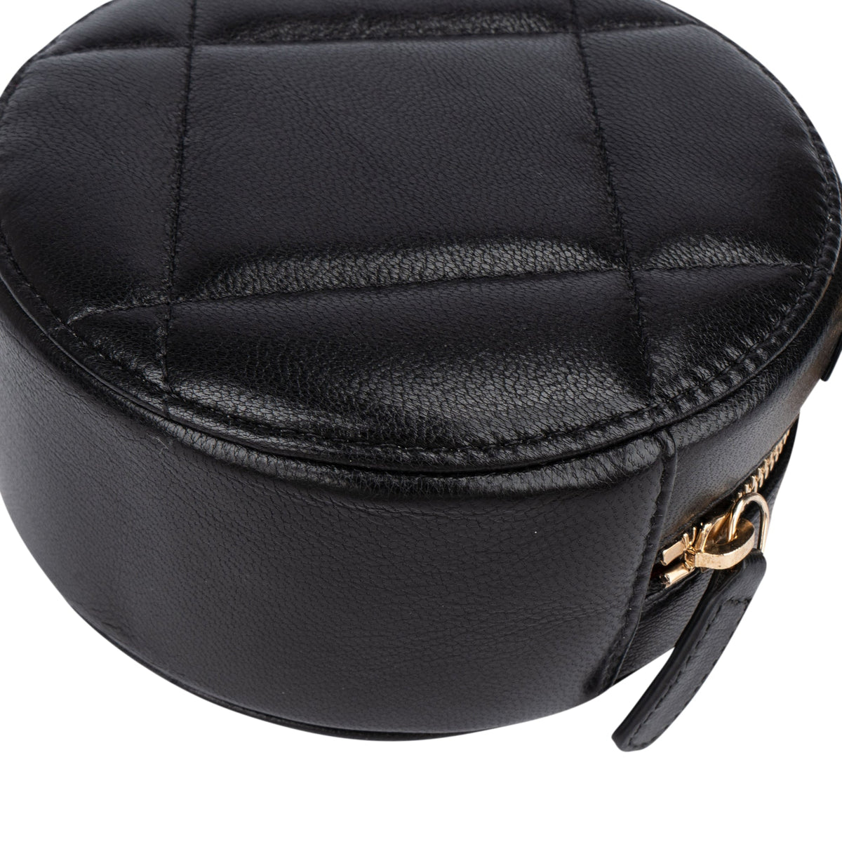 Chanel 19 Quilted Lambskin Round Crossbody Bag