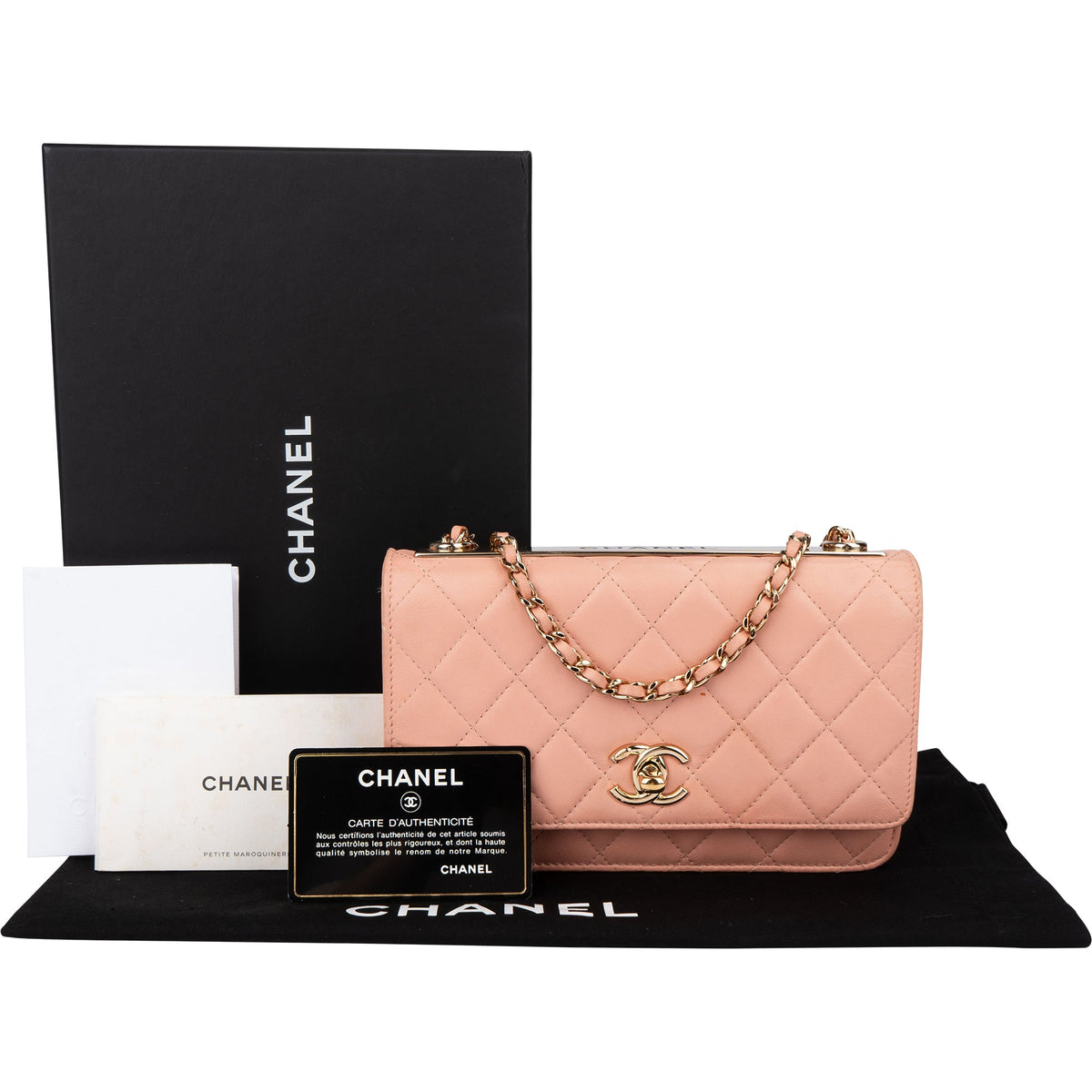 Chanel Lammleder Trendy Wallet on Chain Umhängetasche, Bild 2 von 17