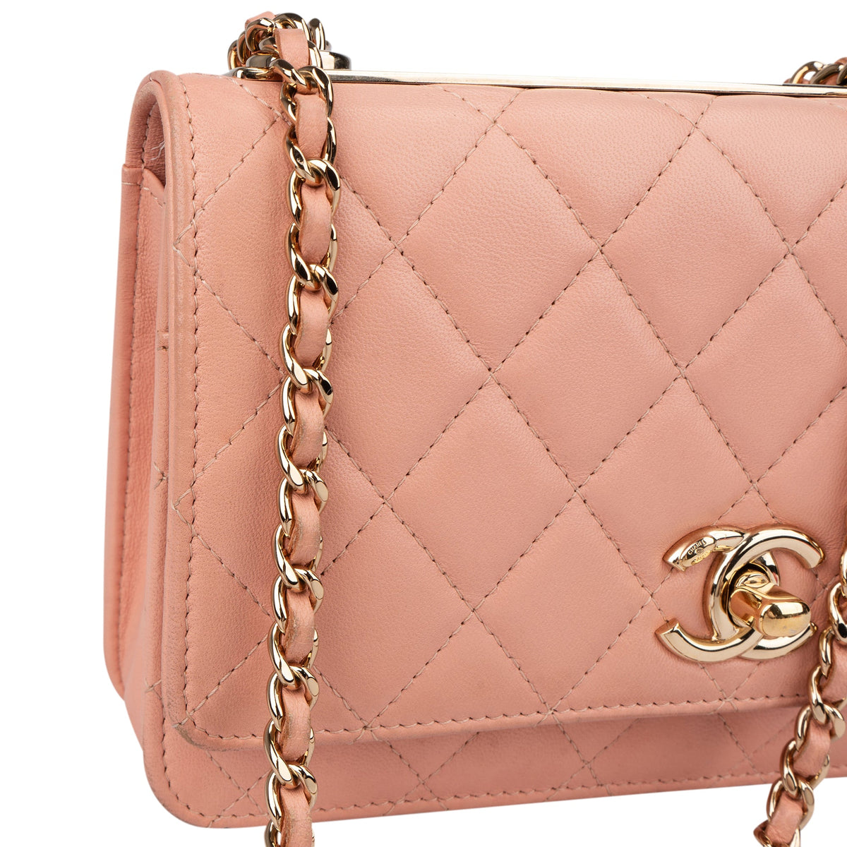 Chanel Quilted Lambskin Trendy CC Wallet On Chain Crossbody Bag