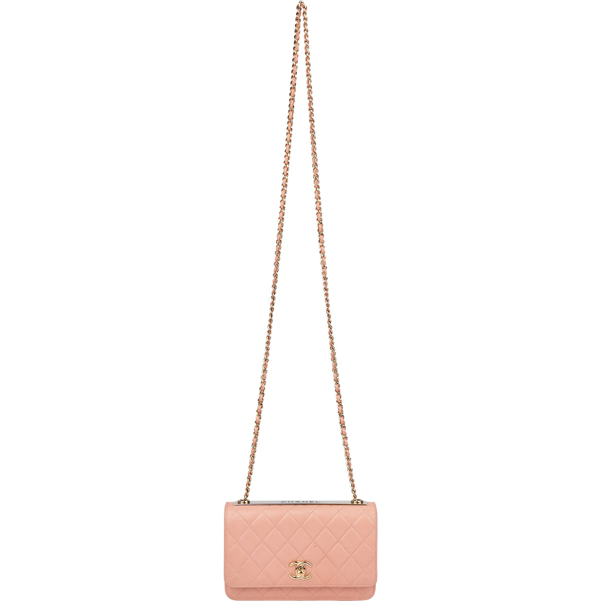 Chanel Quilted Lambskin Trendy CC Wallet On Chain Crossbody Bag