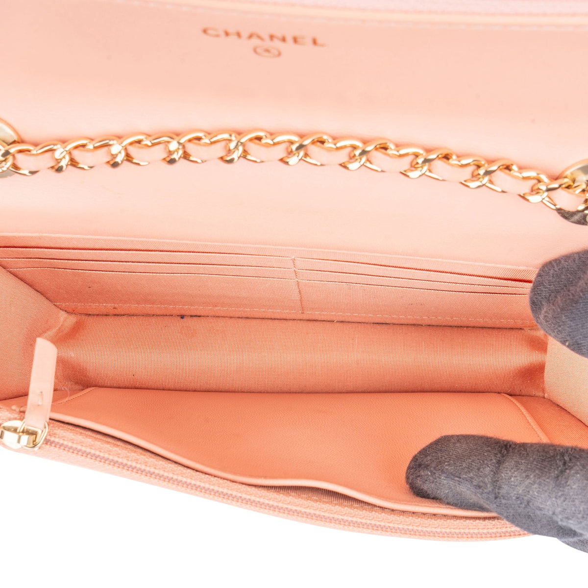 Chanel Lammleder Trendy Wallet on Chain Umhängetasche, Bild 14 von 17