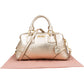 Miu Miu City aus goldfarbenem weichem Leder – Ansicht 2