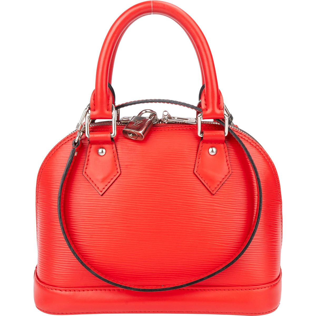 Louis Vuitton Rouge Epi Leather Alma BB Handbag