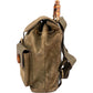 Gucci Suede Monogram Bamboo Backpack