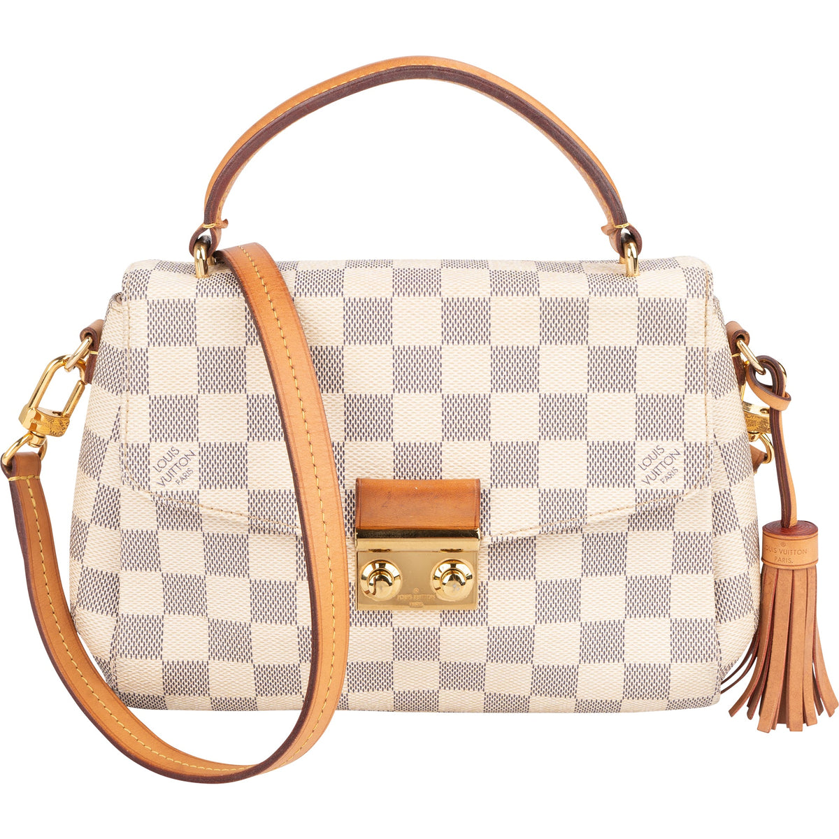 Louis Vuitton Monogram Damier Azur Canvas Croisette Handbag