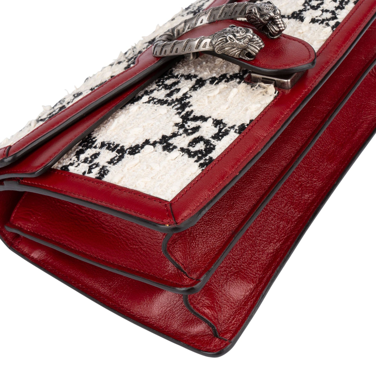 Gucci GG Tweed Monogram Dionysus Shoulder Bag