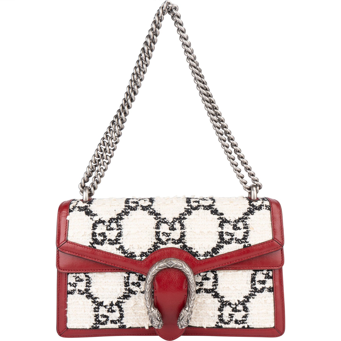 Gucci GG Tweed Monogram Dionysus Shoulder Bag